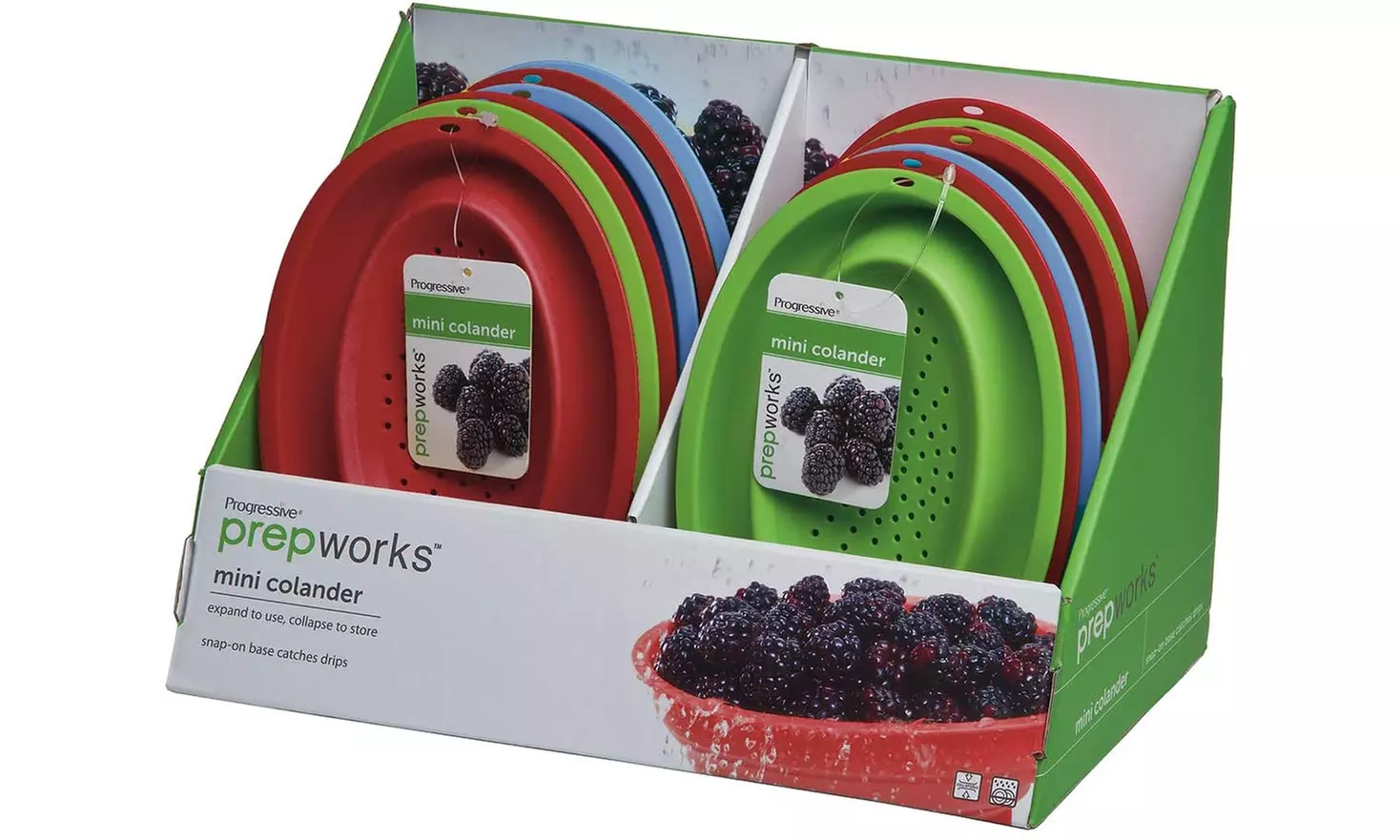 PROGRESS INT - Collapsible Mini Colander - Multi-Colored - 4 Pack - Second Medium