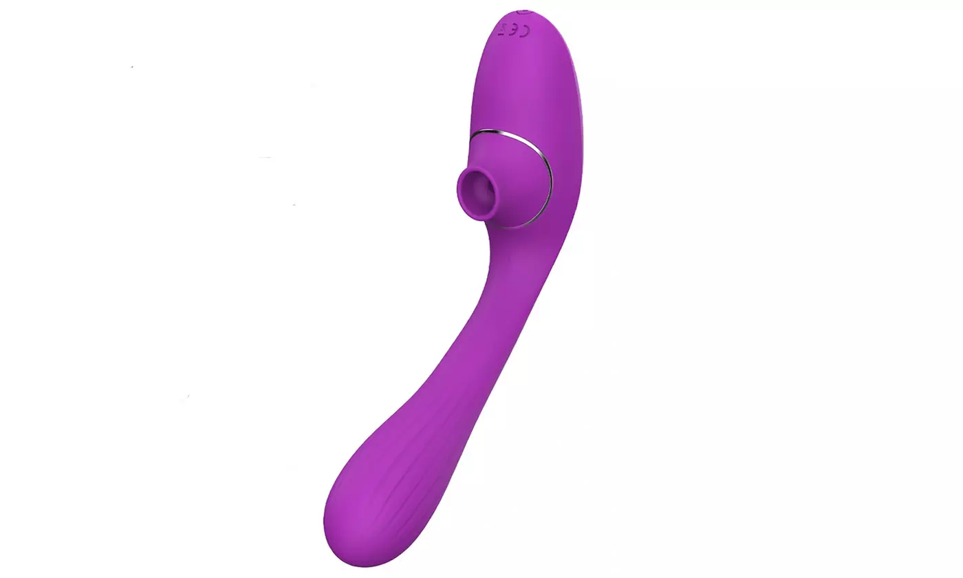 10 sucking and vibration modes Automatic Vibrate Smooth Bendable Silicone Wand - Second Medium