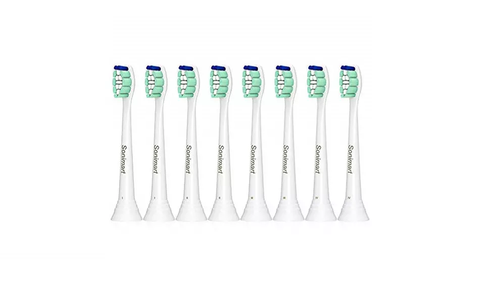 Sonimart Replacement Heads compatible with Sonicare ProResults HX9024, 8 pack - Primary Image