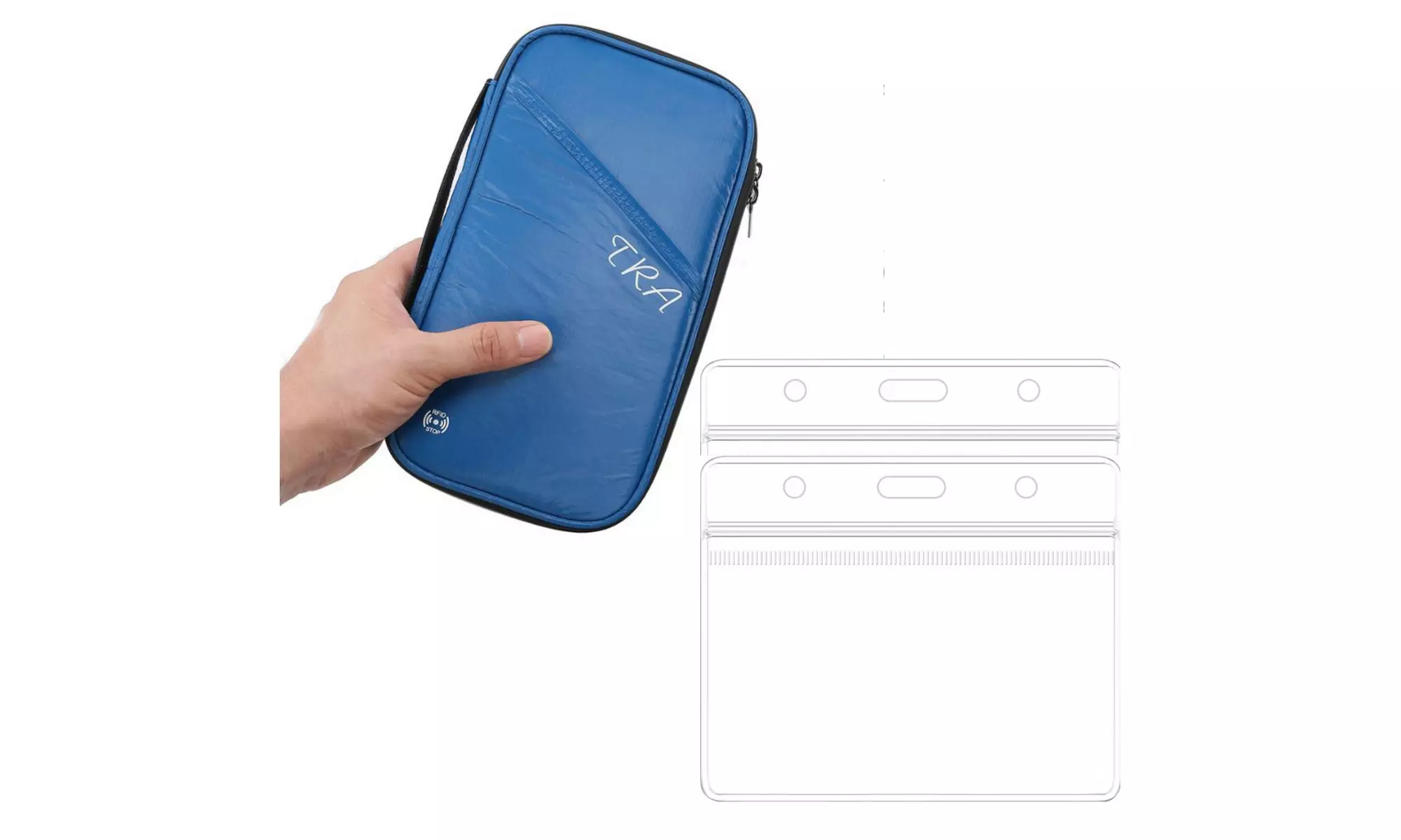 Family Passport Holder Wallet with RFID Blocking with BONUS