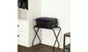  Portable Metal Folding Luggage Rack for Home Bedroom Hotel Black