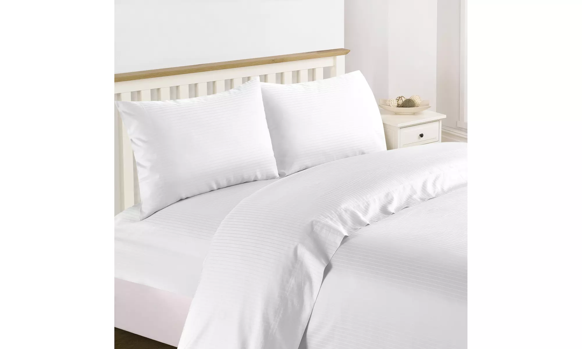 Bedding Collection 1200 Thread Count 100% Cotton Stripe Sheet Set