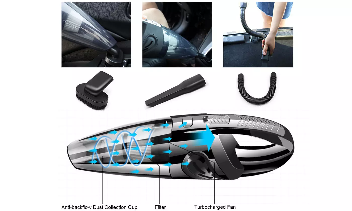 Cordless Hand Held Vacuum Cleaner Upgraded Mini Portable Car Auto Home Duster 