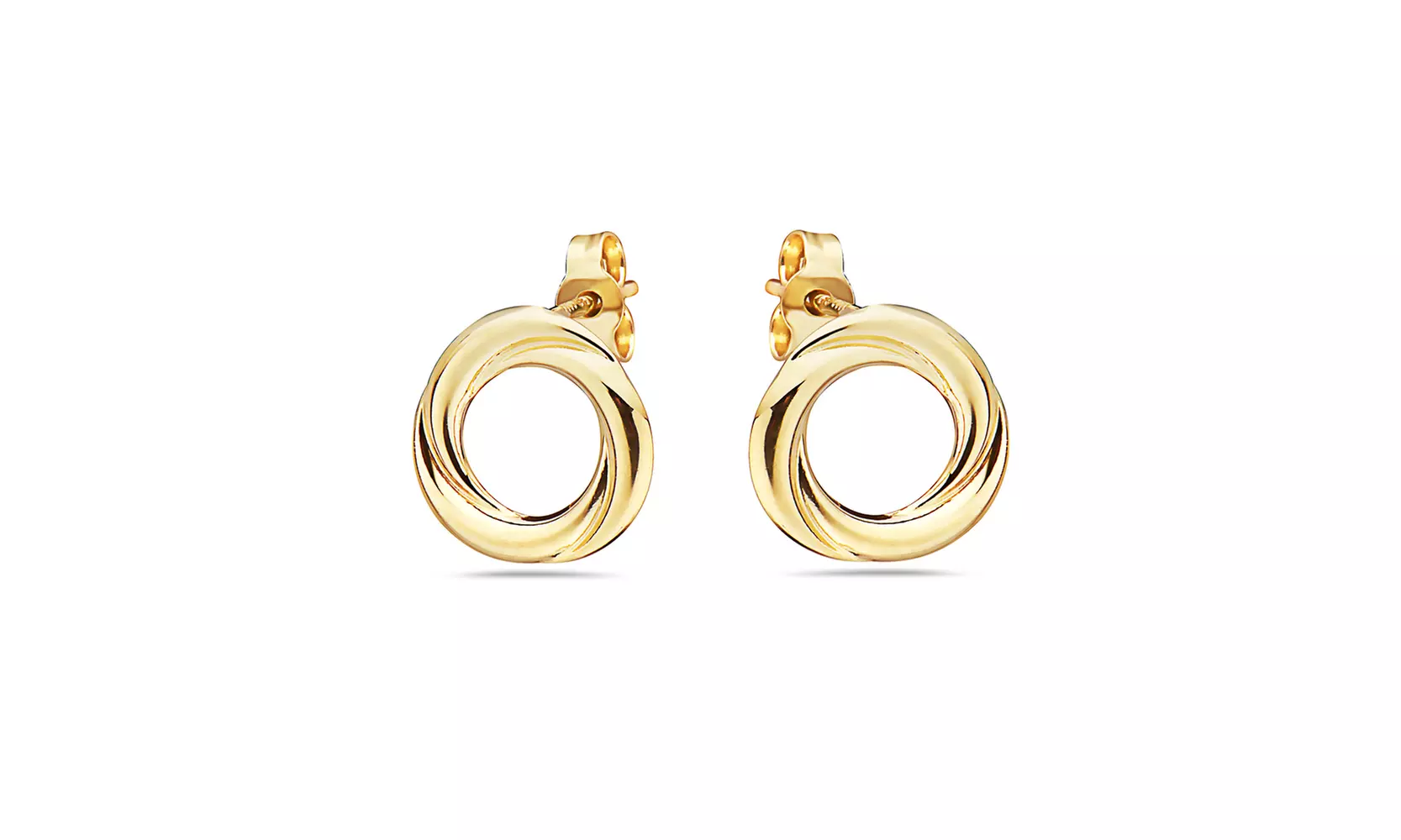 14K Solid gold Love Knot stud earrings