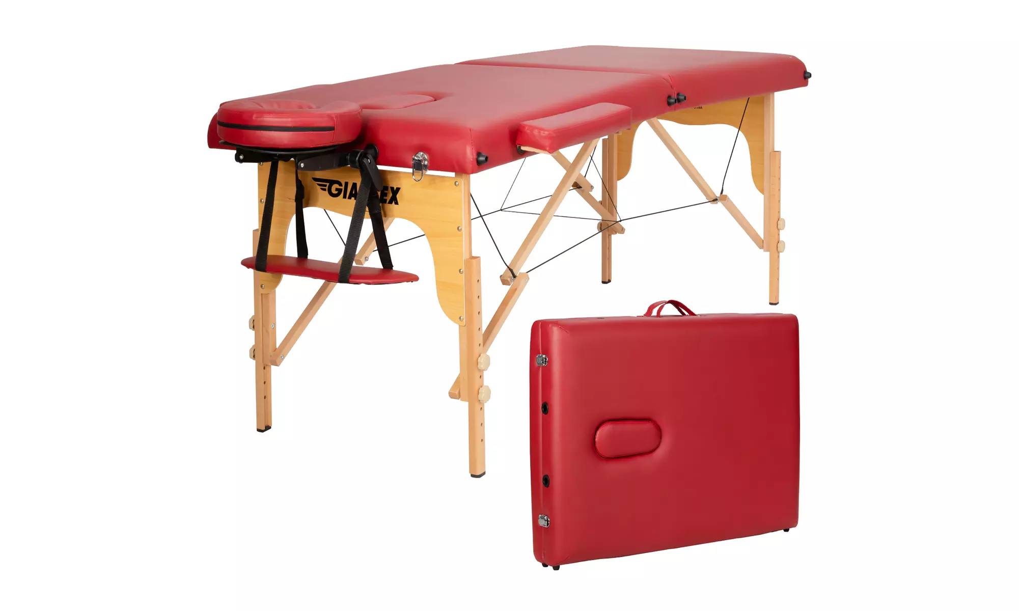 84" Portable Massage Table Adjustable Spa Bed with Carry Case