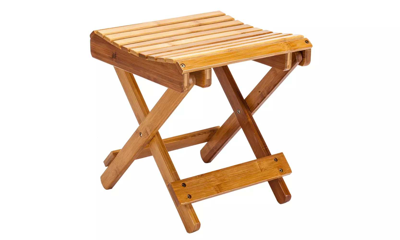  Children Multi-function Collapsible Bamboo Wooden Stool Folding Seat Foot   - Primary Image