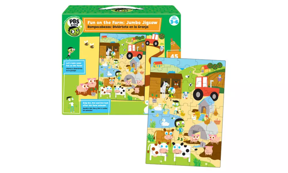 PBS KIDS - Fun on the Farm - Jumbo Jigsaw Puzzle - Second Medium