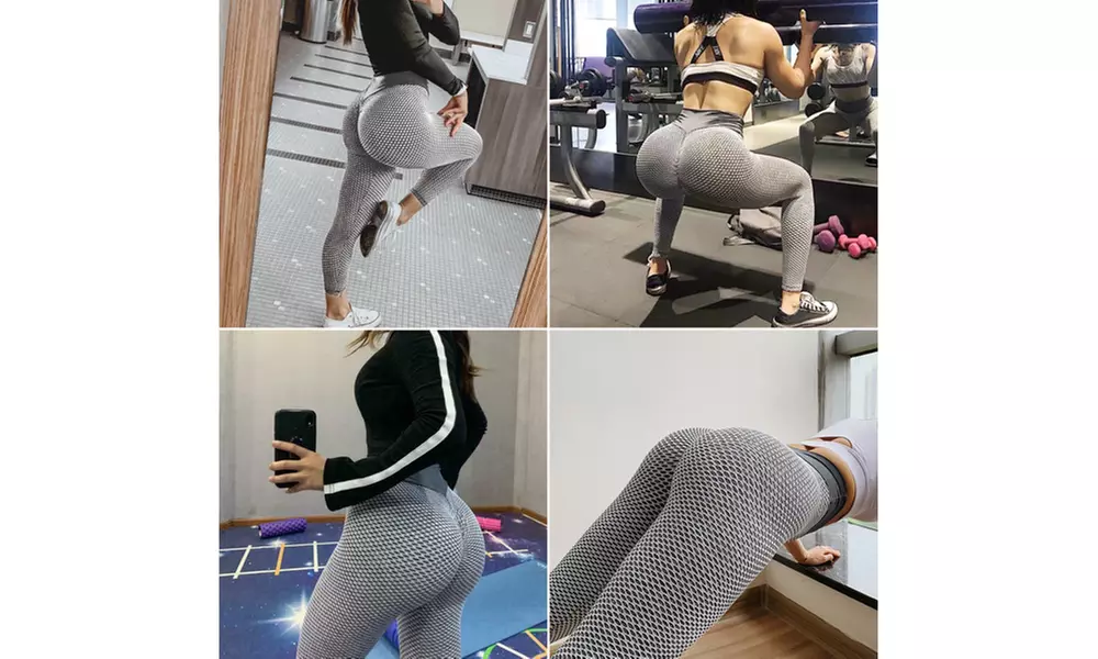 TIK Tok Leggings Women Butt Lifting Workout Tights Sports High Waist Yoga Pants