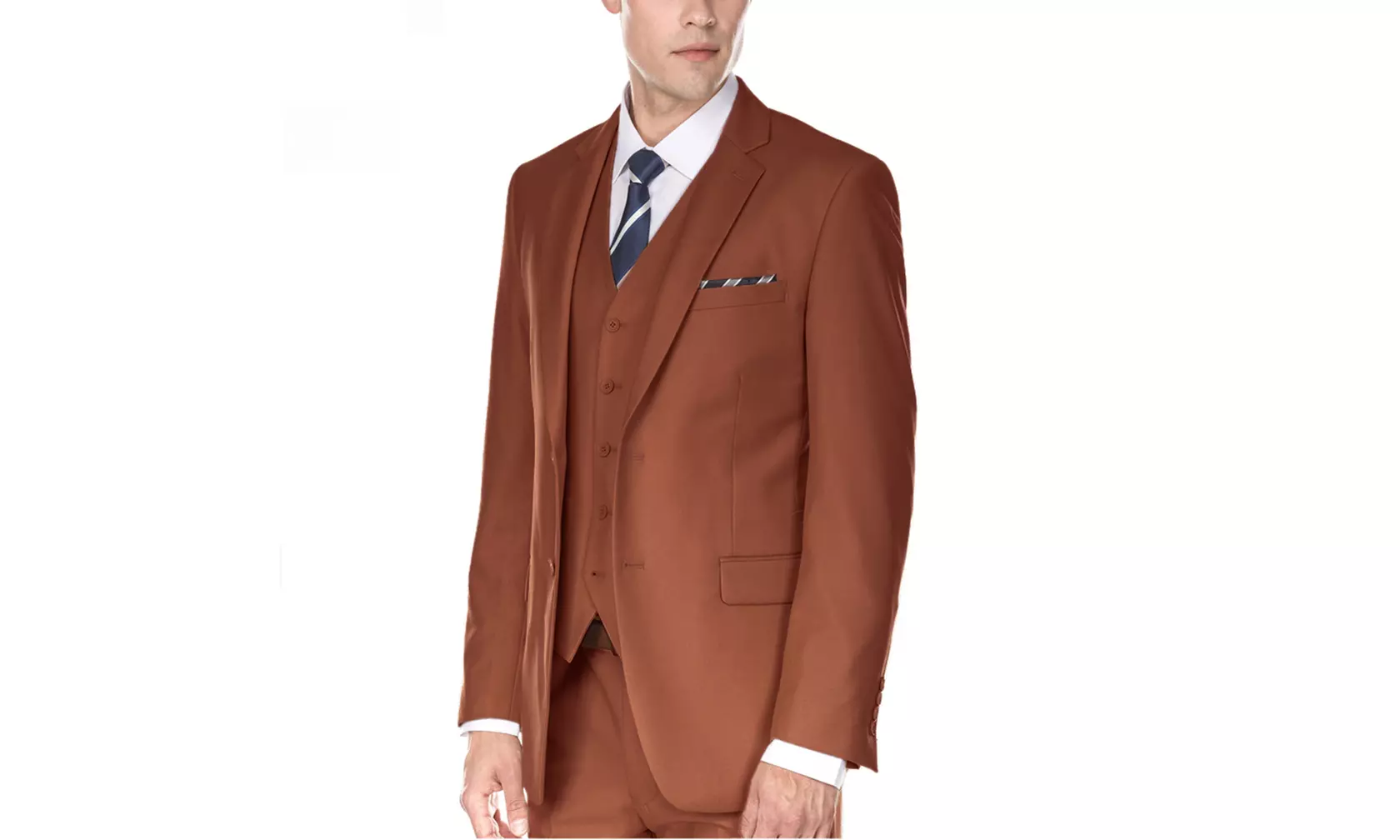 Men's Premium Slim Fit 3PC Suits (Lt beige, Hunter green, Copper)