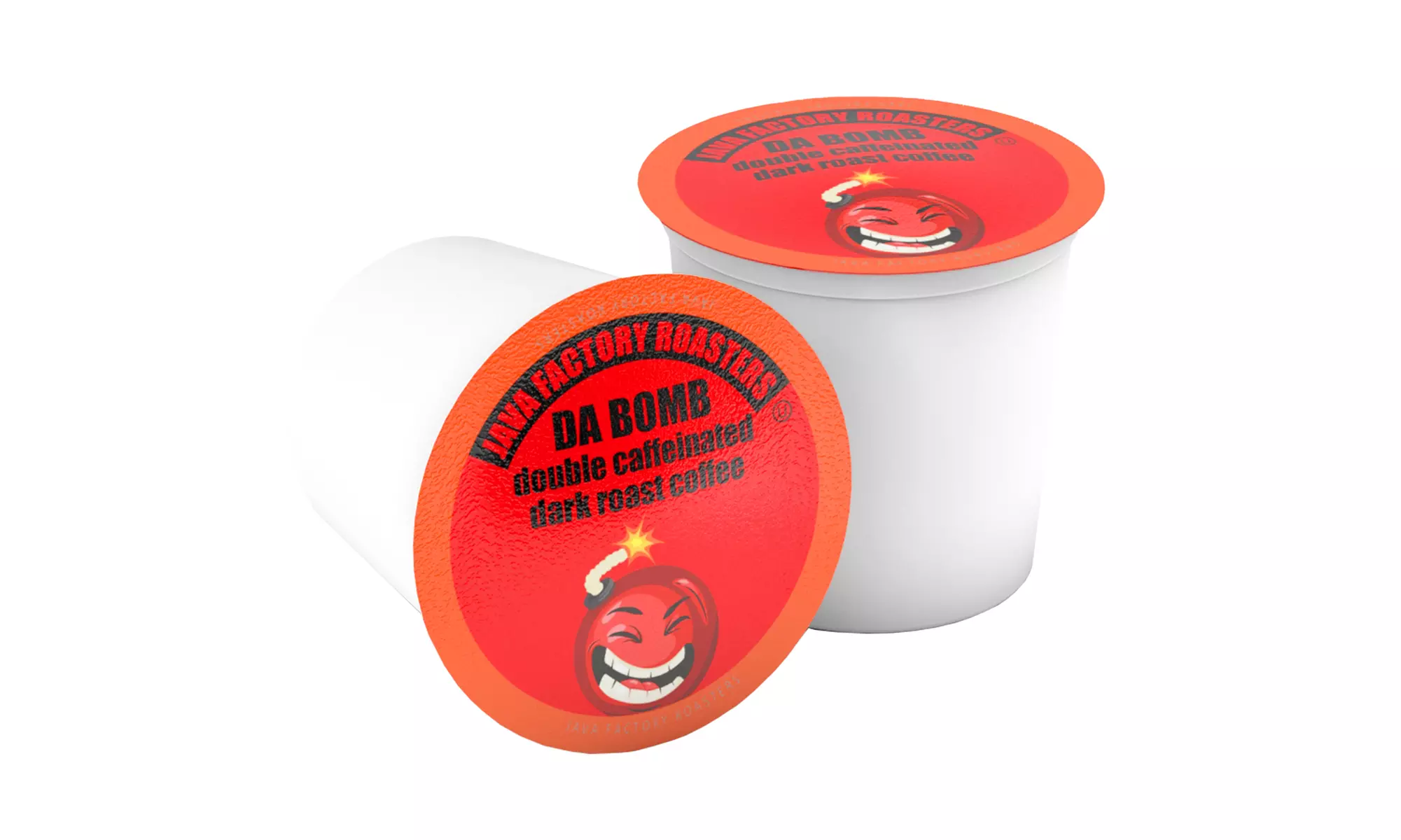 Java Factory Da Bomb Extra Bold Double Caffinated Keurig K Cup, 40 Count