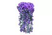 Hanging Flowers  Artificial Violet Flower Wall  Wisteria Basket Hanging - Second Medium