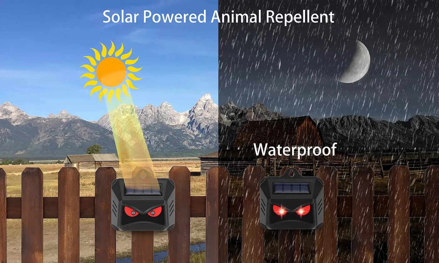 ItBelongs2U Solar Ultrasonic Animal Repeller Skunk