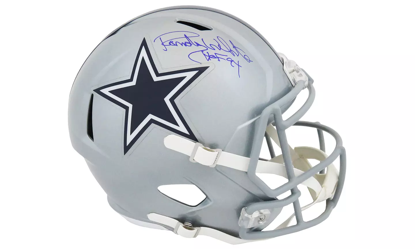 Randy White Signed Cowboys Riddell Full Size Speed Replica Helmet (In Blue) - Primary Image