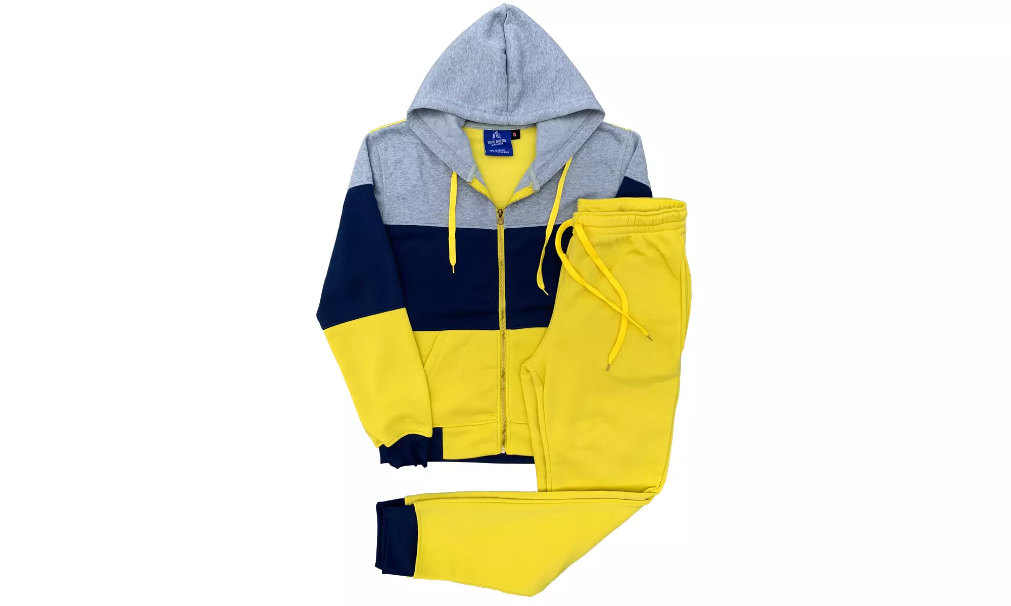 Women's 2-Piece Fleece Sweatsuit Jogger Colorful Sweat Jacket & Sweatpants 