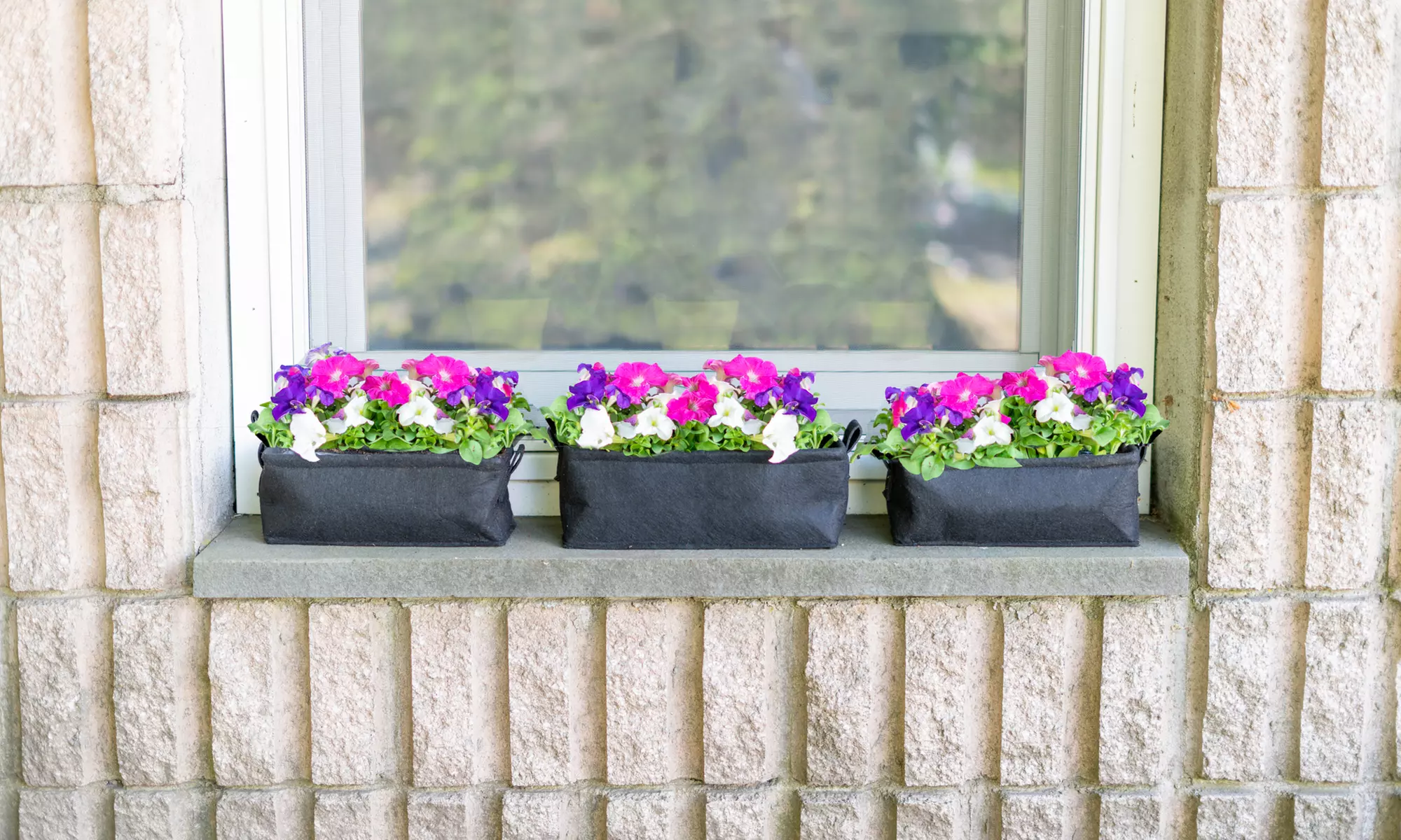 Reusable Eco-Fabric Garden Grow Bags-Choice of 1, 2, or 4 Pack - 2 Style Options
