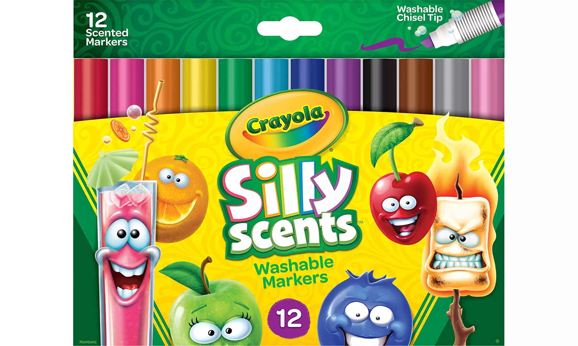 Crayola Silly Scents, Washable Scented Markers, 12 Ct - Second Medium