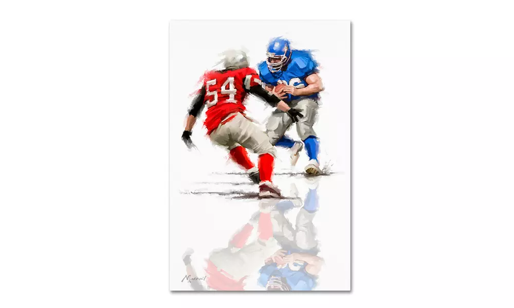 The Macneil Studio 'American Football' Canvas Art - Primary Image