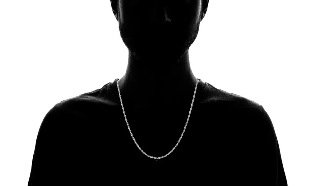 Solid Italian Rope Chain in Sterling Silver - Second Medium