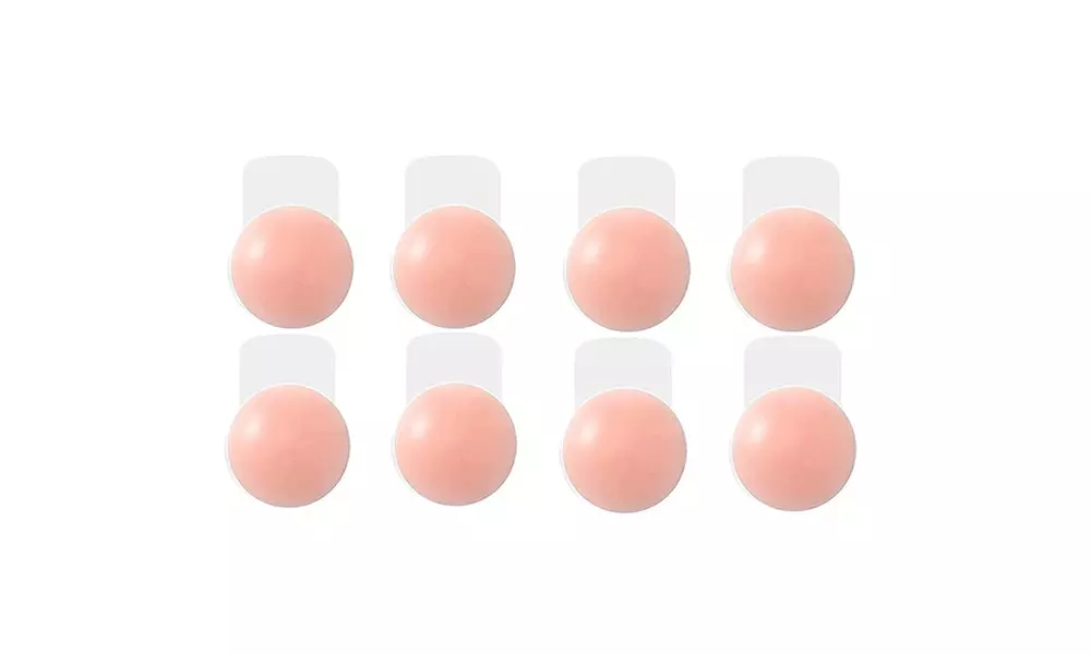 Two-Pairs Sticky Bra Reusable Silicone  womens Breast Lifting bra Nipple Covers 