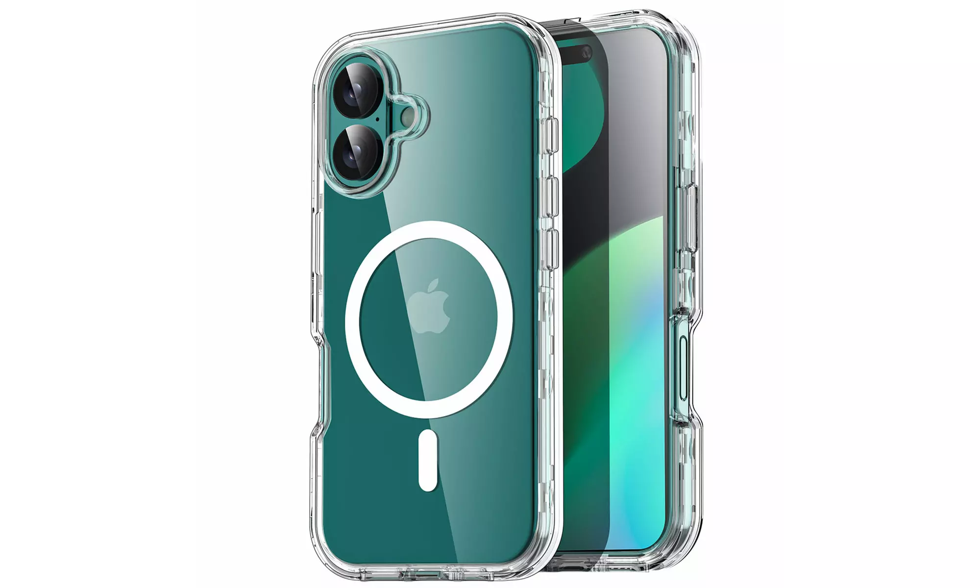 MagSafe Clear Case For iPhone 16 Pro Max 16 Heavy Duty Shockproof 3-Layer Cover