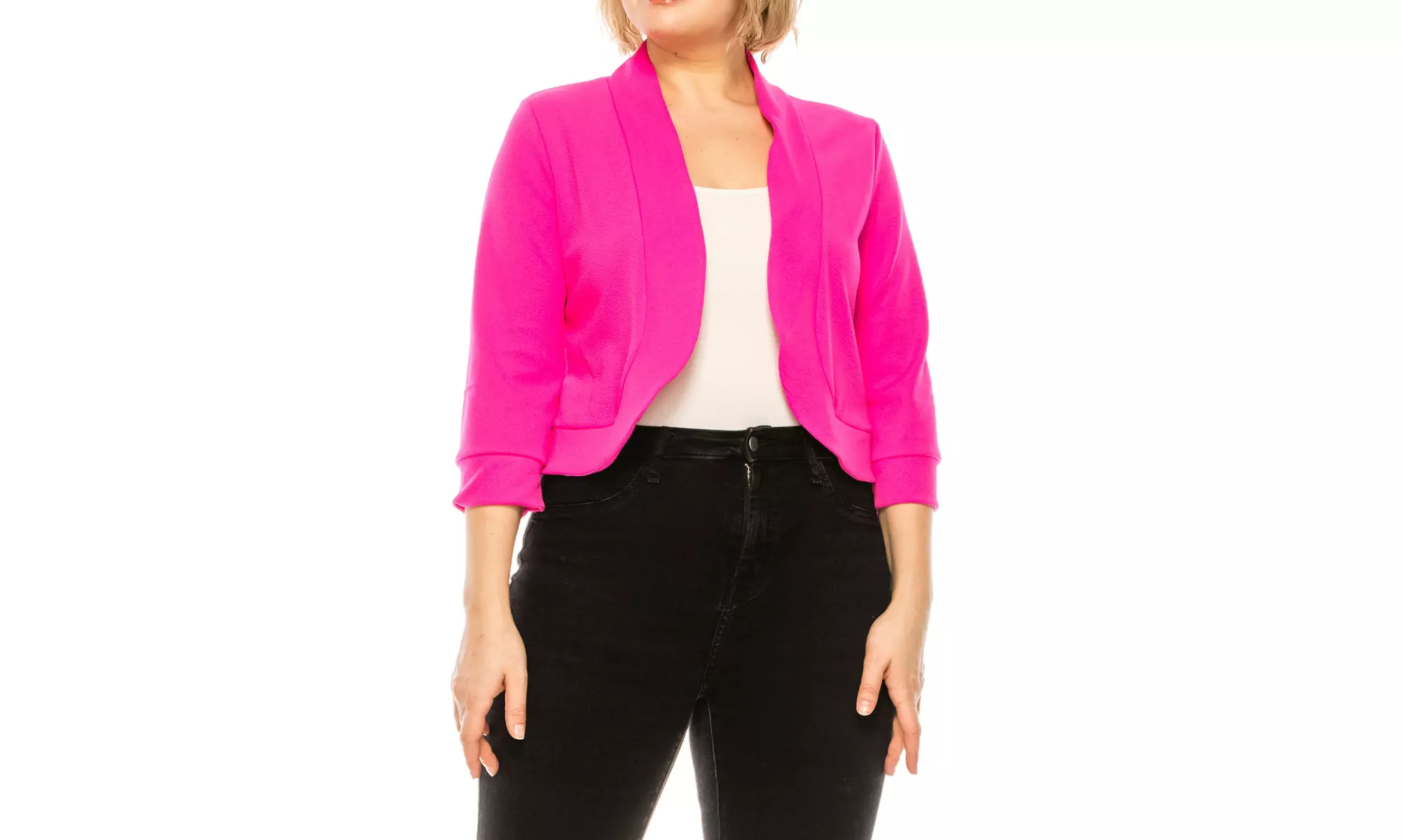Women's Casual Plus Size Blazer Jacket