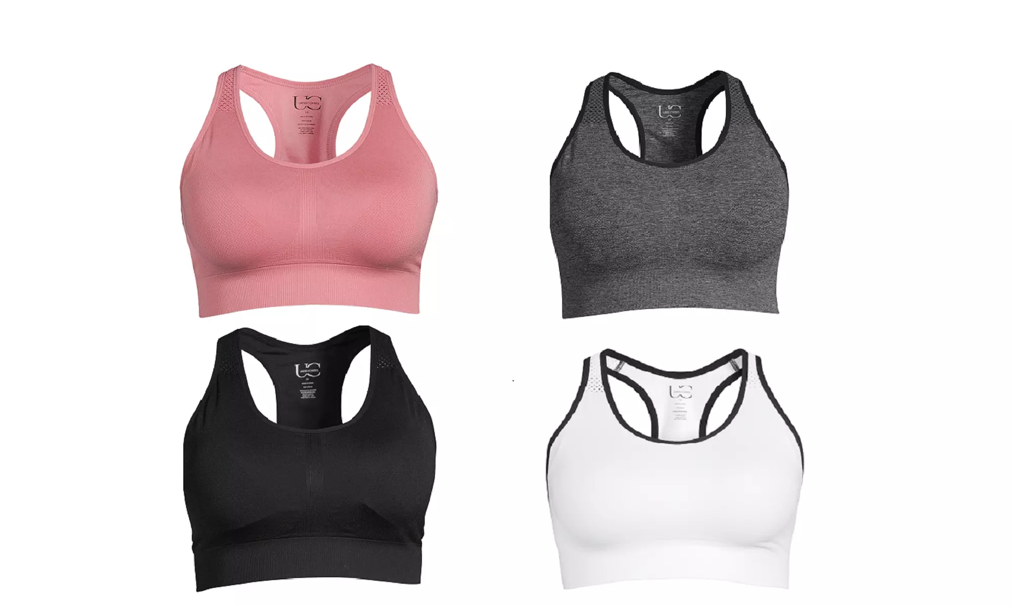 Women's Plus Size Racerback Active wear Sports Core Bra - Primary Image