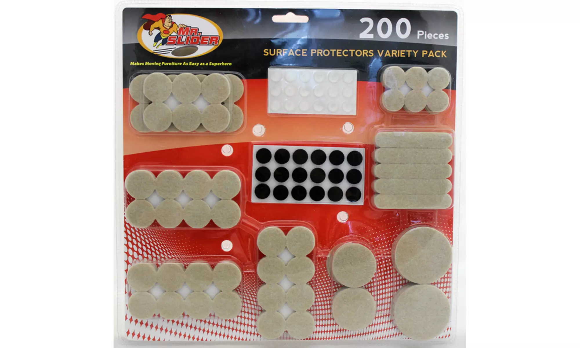 Mr. Slider Surface Protector Furniture Sliders (Assorted Sizes and Colors)