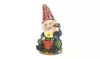 Gardening Gnome Solar Garden Statue