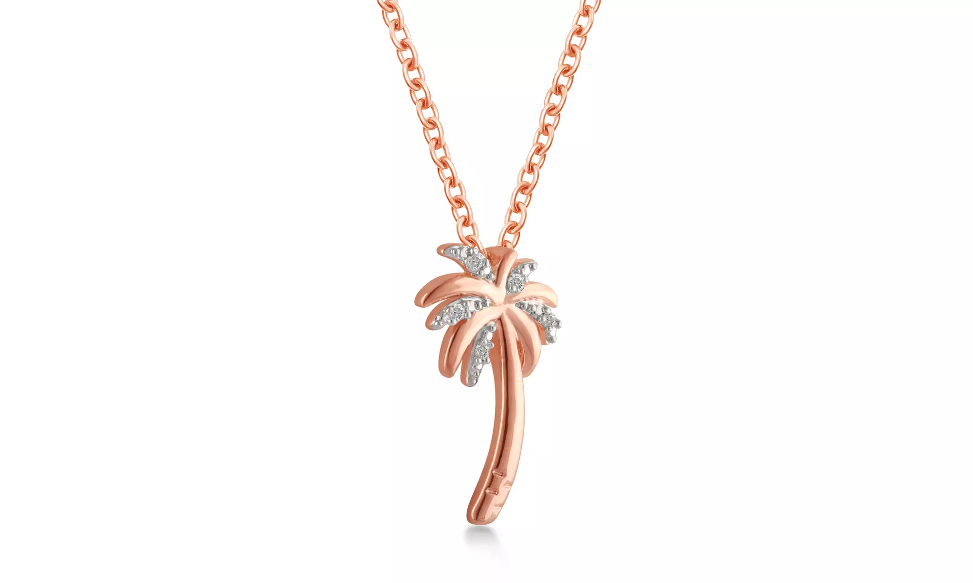 Diamond Accent Palm Tree Pendant By DiamondMuse