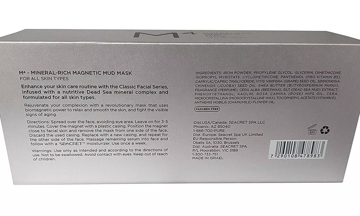 Seacret M4: Mineral-rich Magnetic Mud Mask Kit - Second Medium