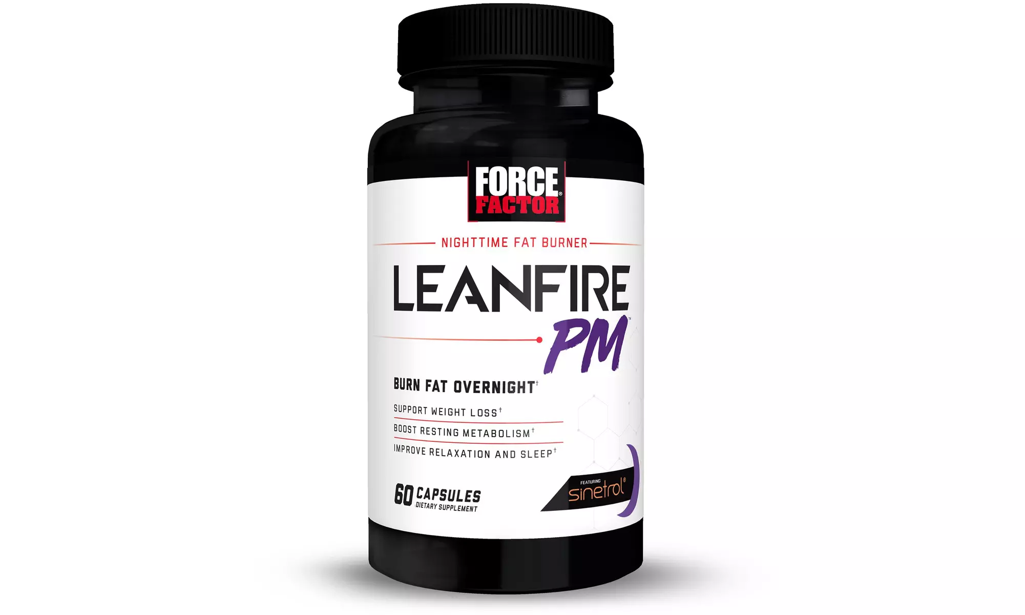 Force Factor LeanFire PM, Night Time Fat Burner and Appetite Suppressant - Primary Image