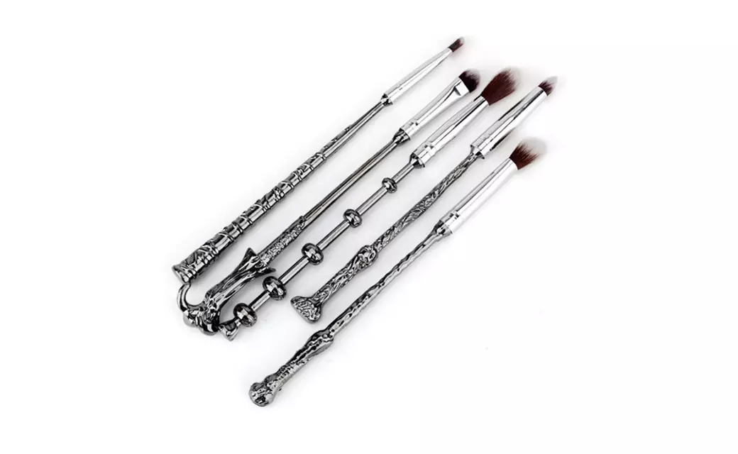 Wizard-Wand Makeup Brush Set (5-Pieces and Pouch) - Primary Image