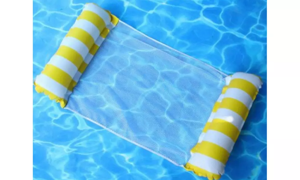 Portable 4 in 1 Multi-Purpose Inflatable Pool Hammock Float with Air Cylinder - Second Medium