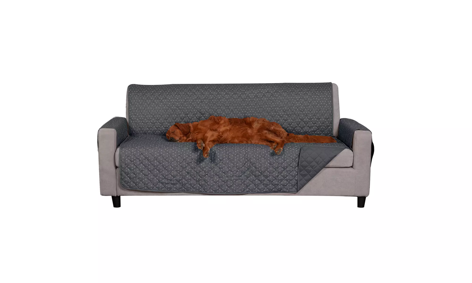 FurHaven Pet Reversible Water-Resistant Furniture Protector for Dogs - Paw Print