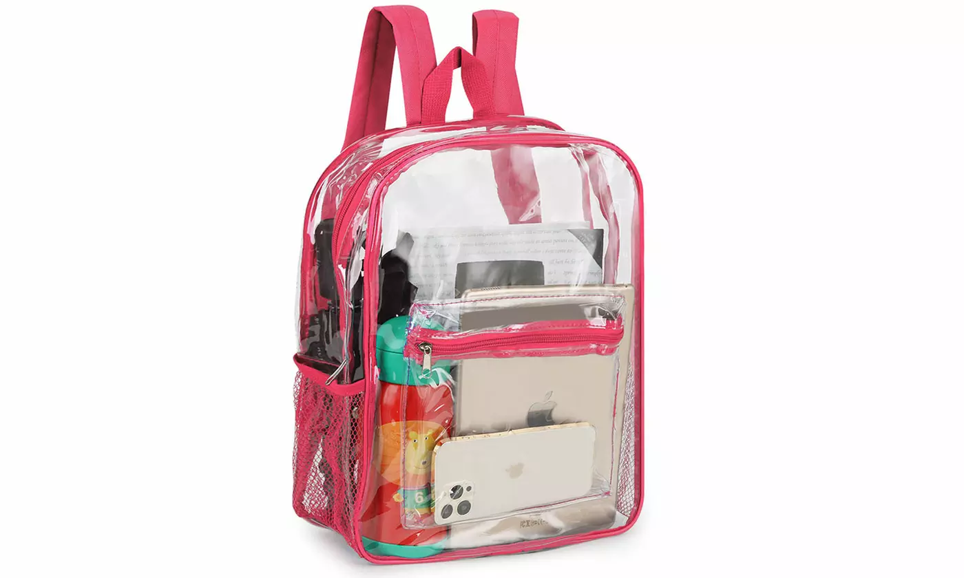 Clear Backpack Duty PVC Transparent Shoulder School Bag