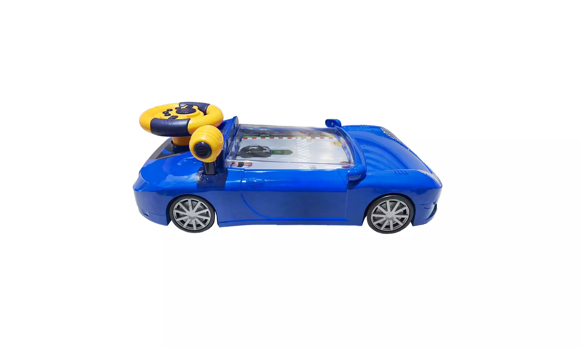Zummy Electric Simulation Steering Wheel Toy Portable Car Adventure Games