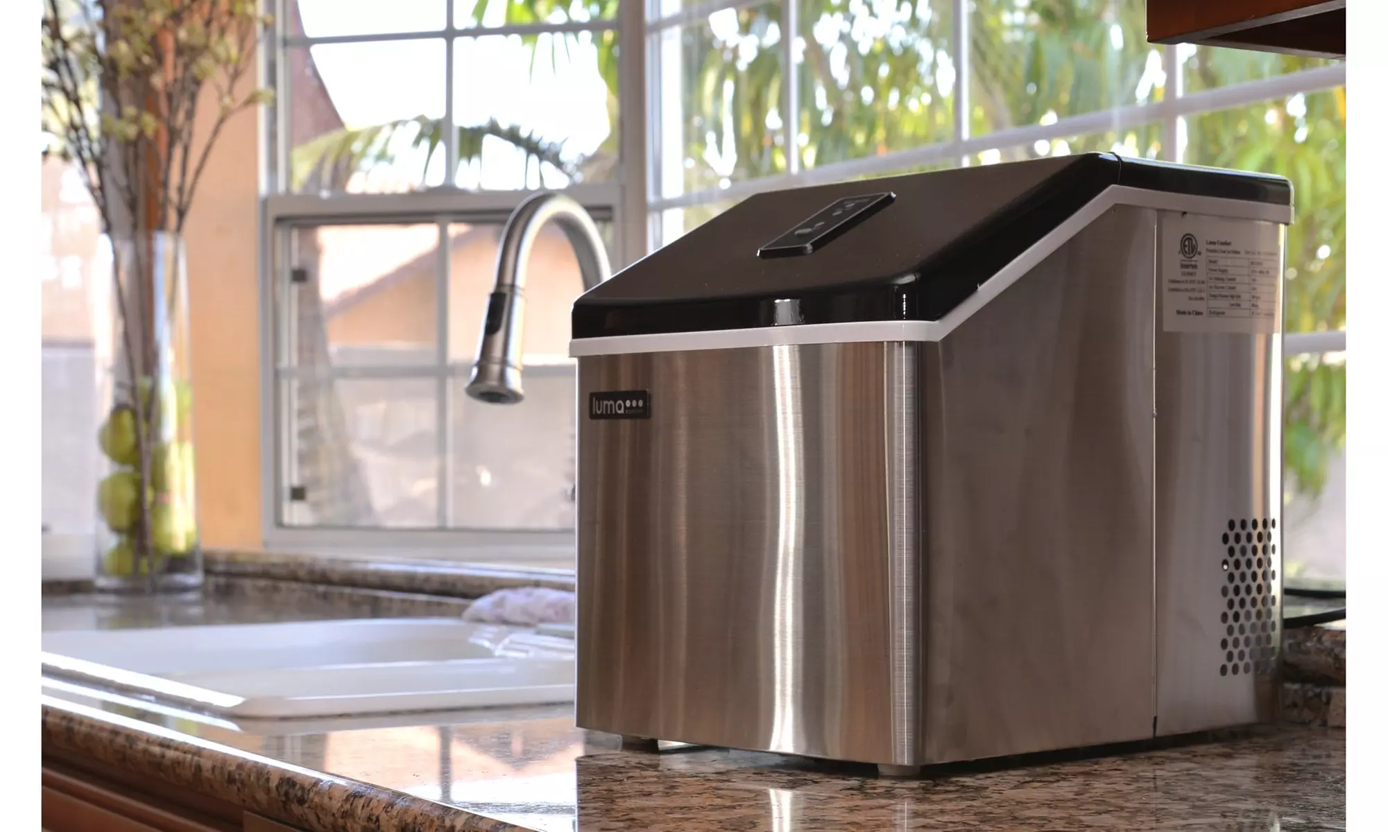 Luma Comfort Countertop Clear Ice Maker, 28  lbs. of Ice a Day - Second Medium
