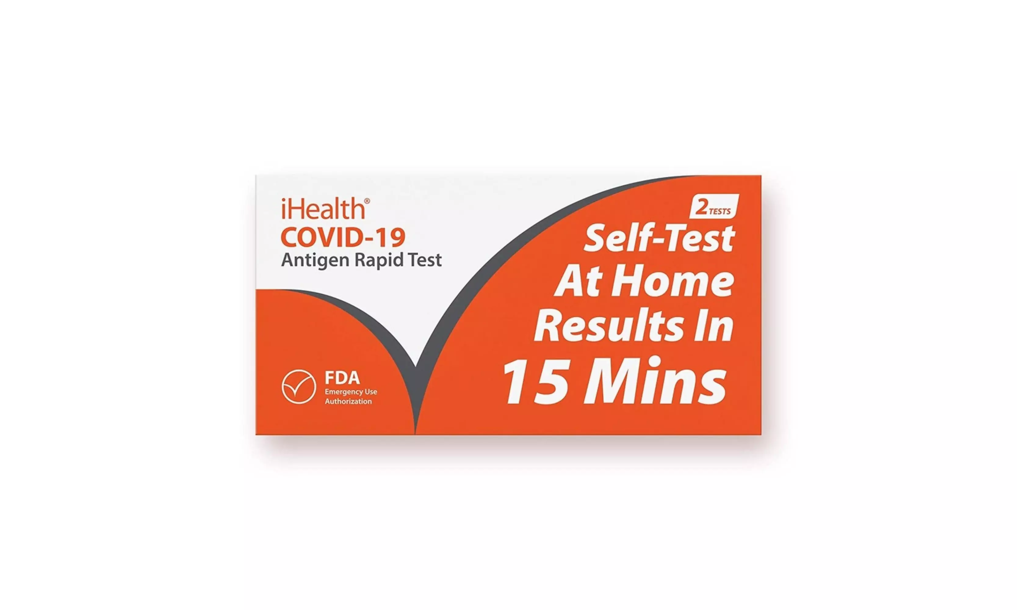 iHealth COVID-19 Antigen Rapid at-Home Self Test 1 Pack - 2 Tests FDA Authorized - Primary Image