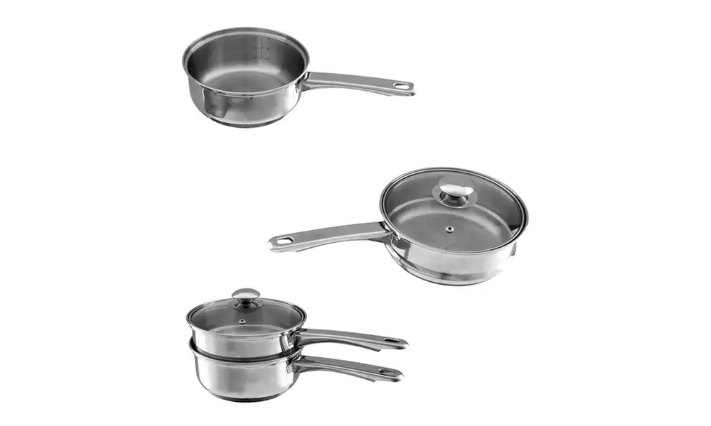 Stainless Steel 6 Cup Double Boiler - 1.5 Quart Saucepan 2-in-1 Combo - Second Medium