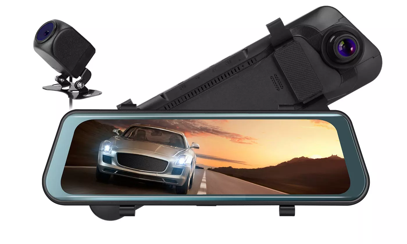 iNova 1080P Dual Front & Rear Dash Cam Car DVR Camera w/ Parking Monitoring - Primary Image