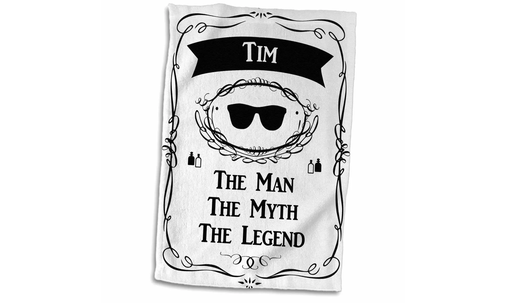  Towel - Tim - The Man The Myth The Legend - personal name personalized gift - Second Medium
