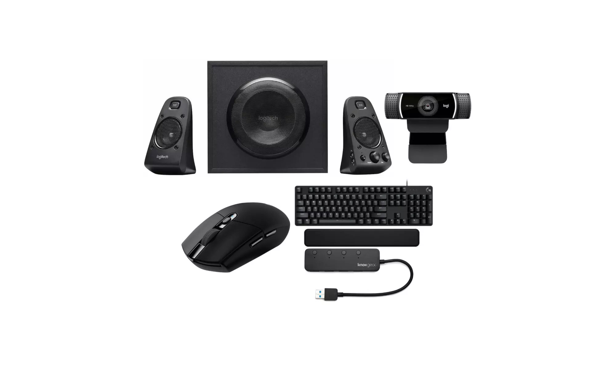 Logitech Z623 400 Watt Home Speaker Bundle with C922 Pro HD 1080p Webcam Bundle - Primary Image