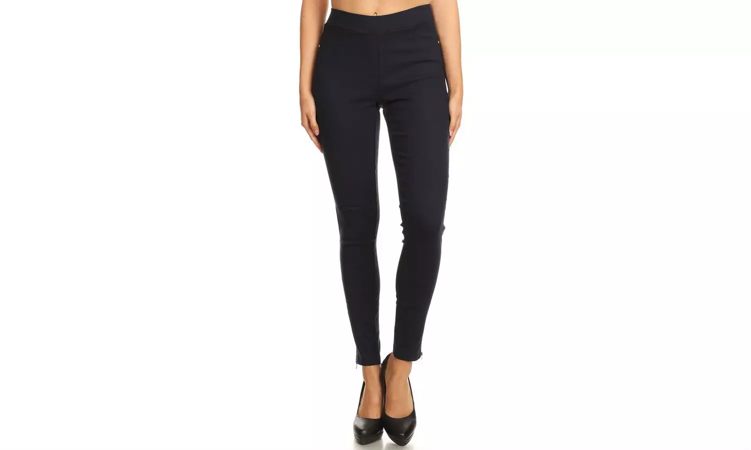 Women's High Waisted Skinny Pull-On Pants Ankle Stretchy Jeggings