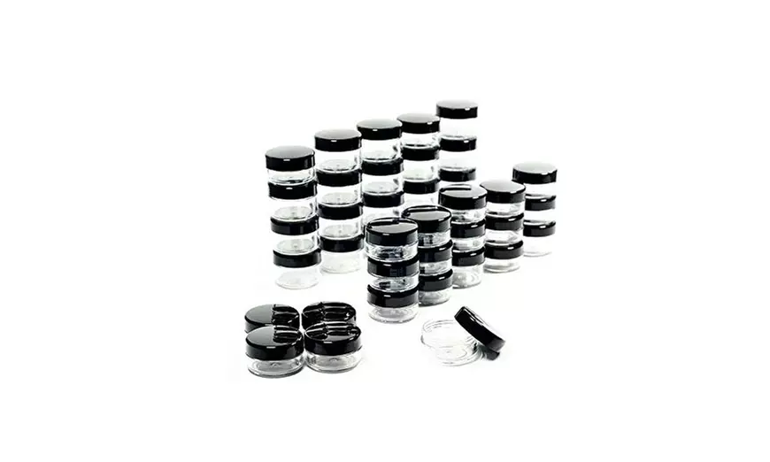 50 Pieces 5 Grams Cosmetic Empty Sample Small Containers Jar Makeup Lip Balm 5ml - Primary Image