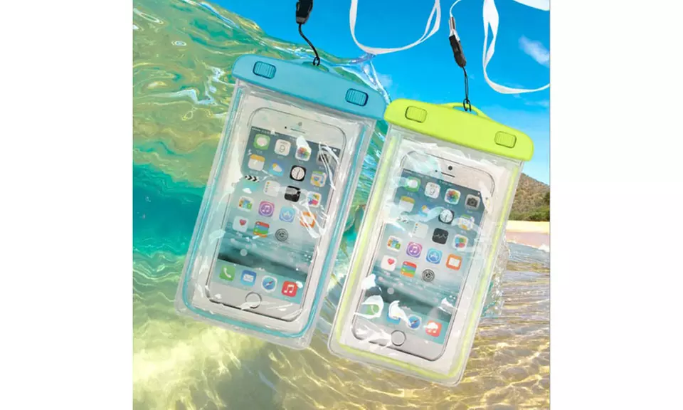Ever-glow water proof pouch for your smart phone and essentials