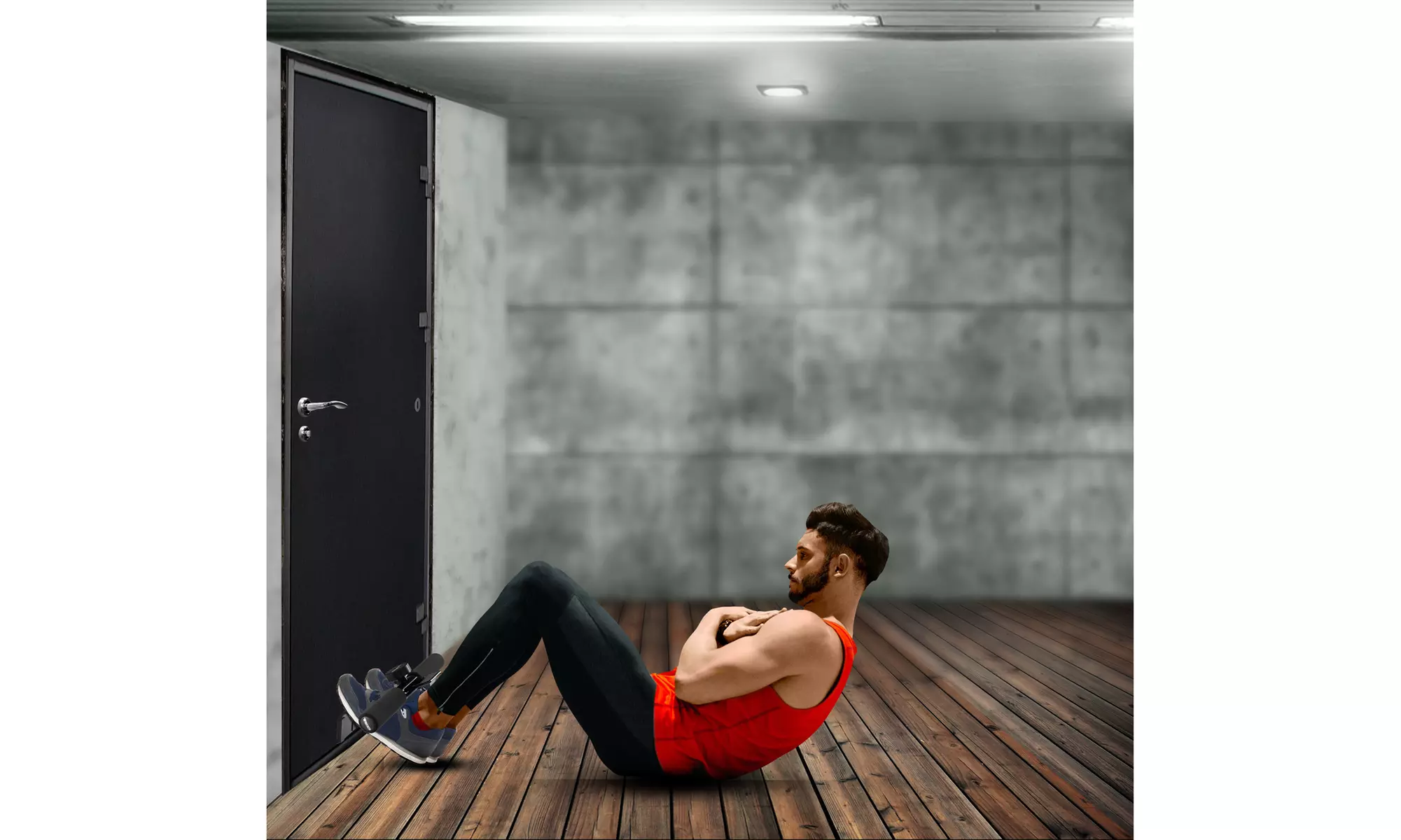 TKO Sit-Up Bar Universal Door Attachment for Ab Toning and Core Training - Primary Image