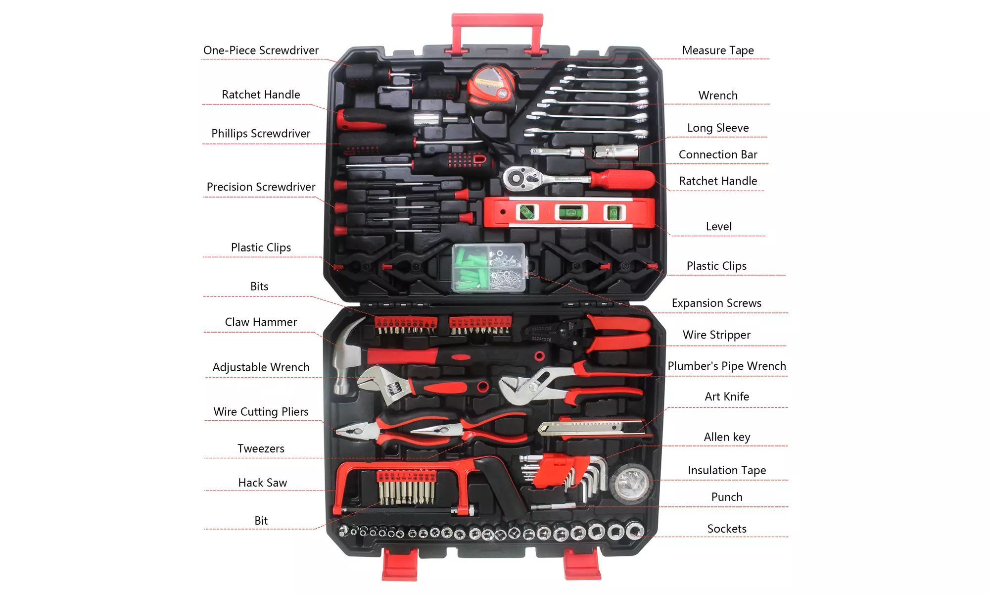 Hand Tool Box with Toolset 238Pcs - Second Medium