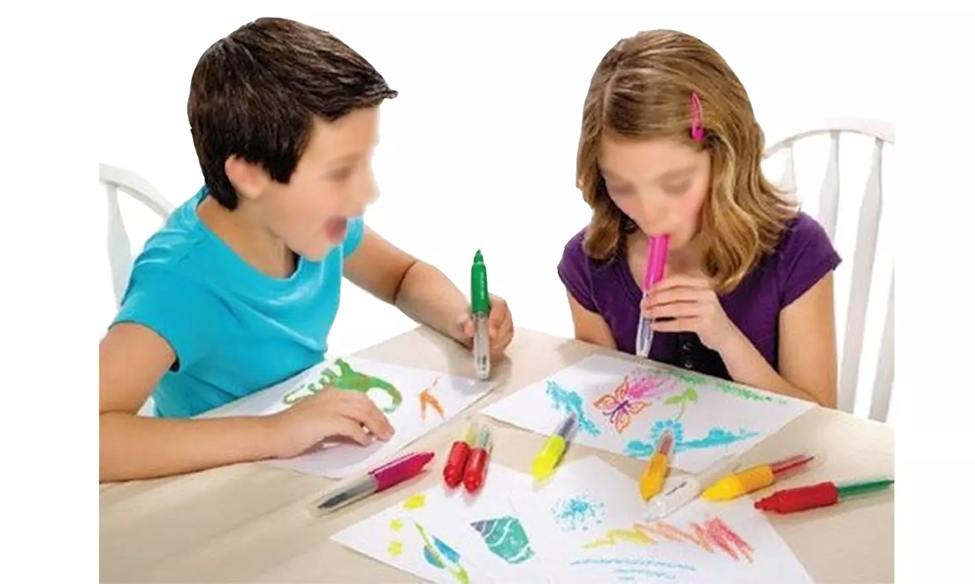 Just Blow - Amazing Color-changing Magic Pens Set For Kids - Second Medium