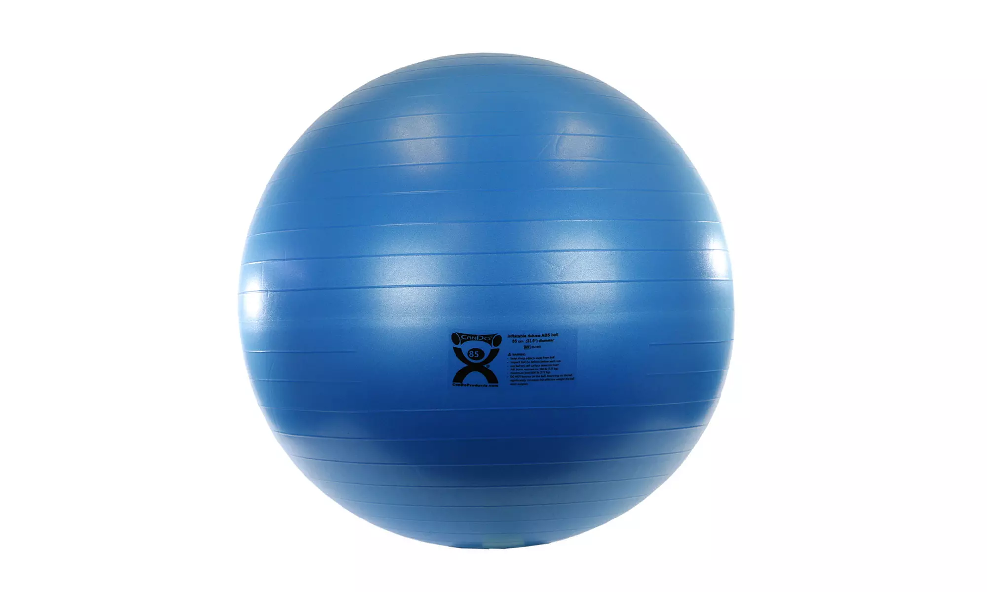 CanDo Inflatable Exercise Ball - ABS Extra Thick - Blue - 34"  - Second Medium