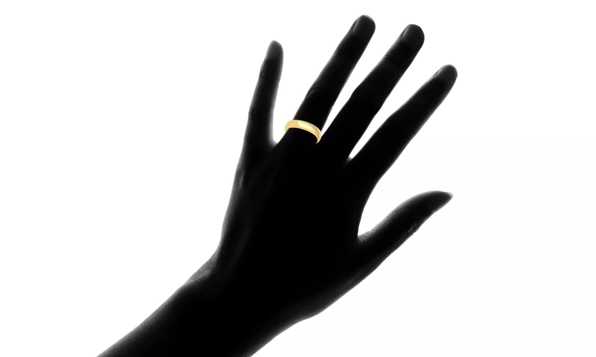 14K Gold Plated Wedding Band Collection in Solid Sterling Silver
